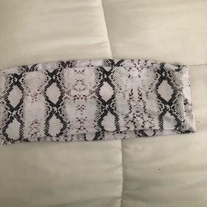 snakeskin bikini top